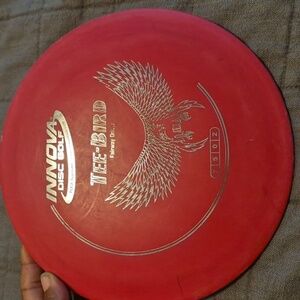 INNOVA Champion disc Golf TEE-BIRD red+silver Fairway Driver 7502 Park/Yard Game